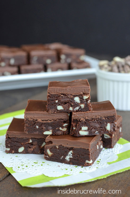 Andes Mint Cookie Dough Truffle Bars | Inside Brucrew Life