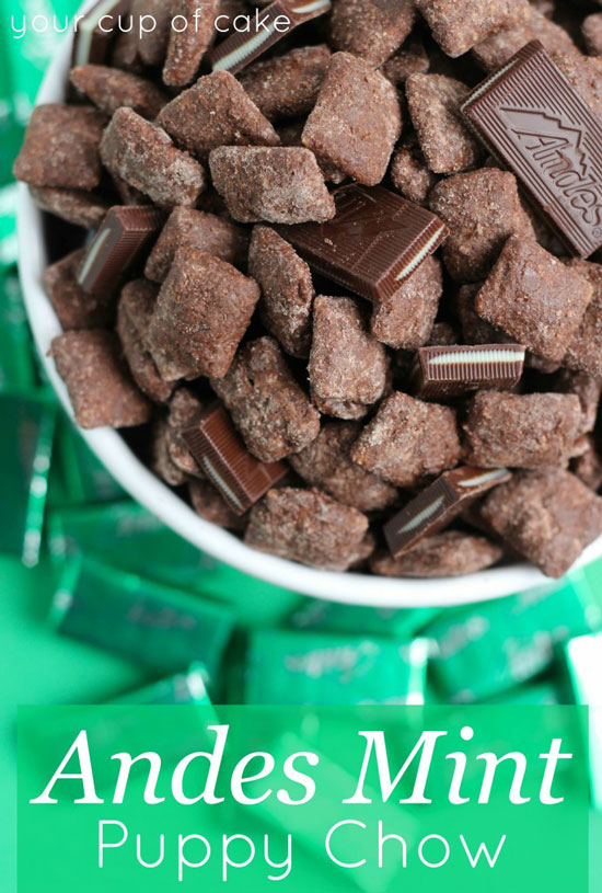 Andes Mint Puppy Chow | Your Cup of Cake