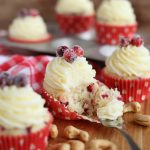 Cranberry Cashew Cupcakes