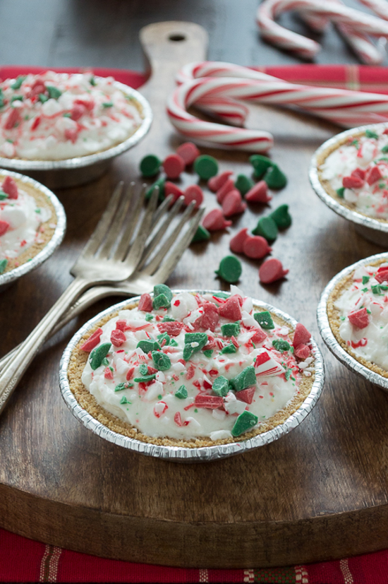 Mini White Chocolate Mousse Holiday Pies | The First Year