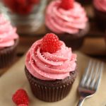 Raspberry Hot Chocolate Cupcakes