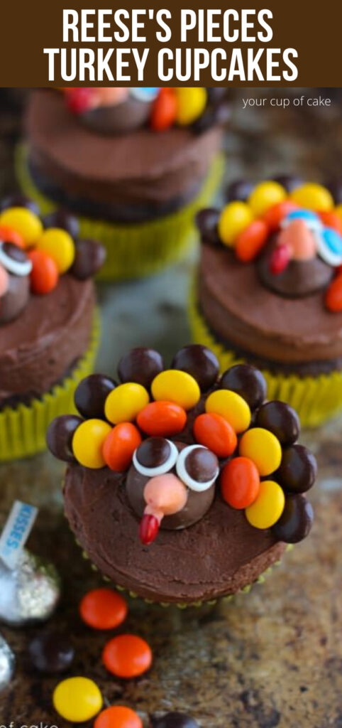 Turkey Cupcakes - Thanksgiving Cupcake Decorating - Your Cup of Cake