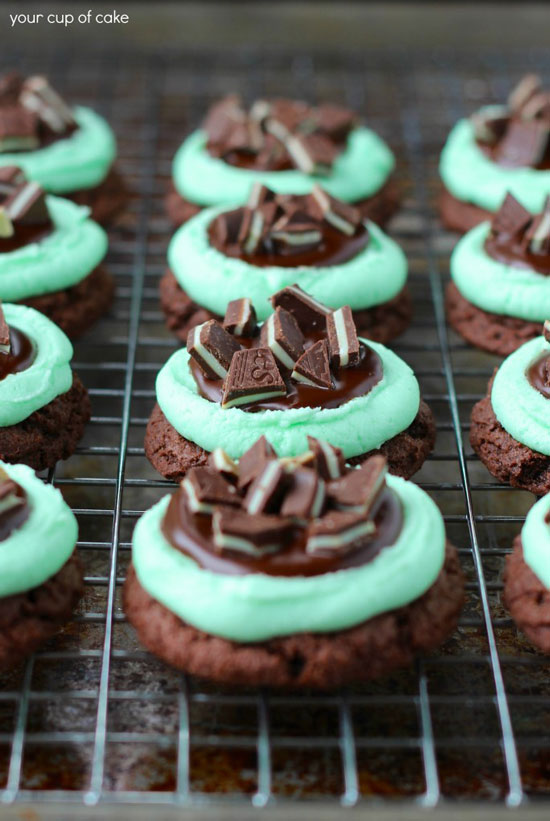Ultimate Grasshopper Cookies | Your Cup of Cake