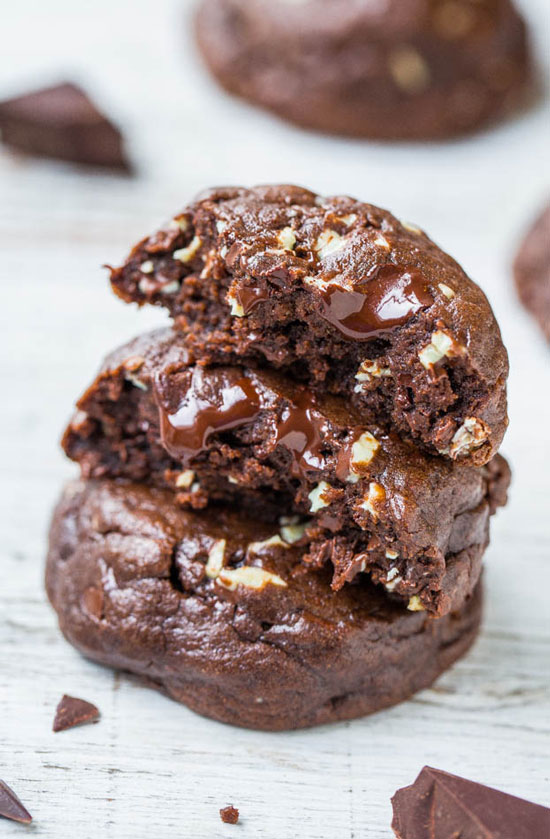  Andes Mint Chip Soft Fudgey Chocolate Cookies | Averie Cooks