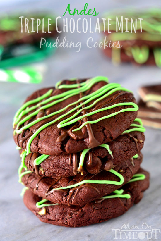 Andes Triple Chocolate Mint Pudding Cookies | Mom on Time Out