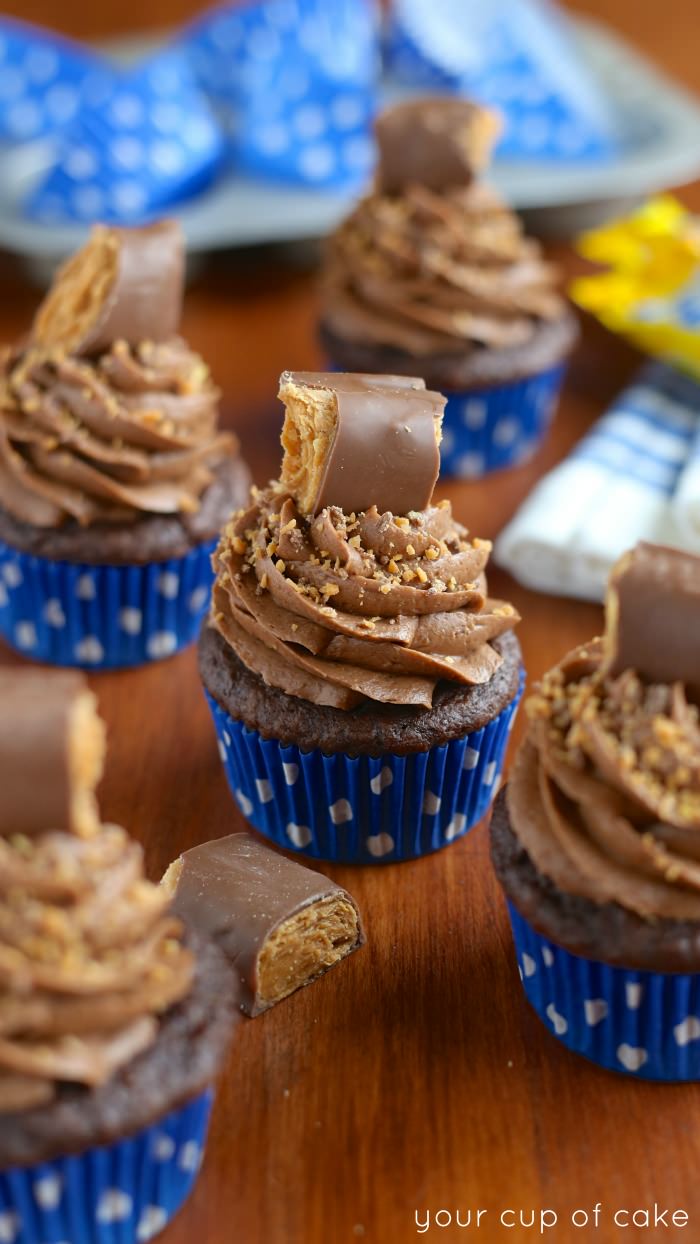 Butterfinger Cupcake