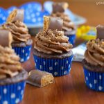 Double Chocolate Butterfinger Cupcakes