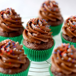 Rich and decadent Chocolate Banana Brownie Batter Cupcakes