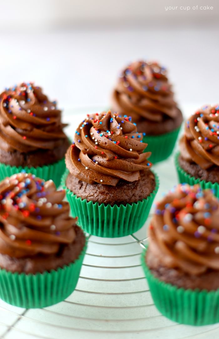 Rich and decadent Chocolate Banana Brownie Batter Cupcakes