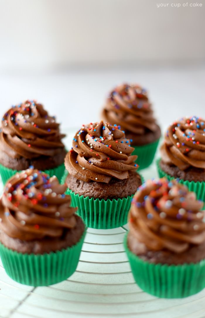 Delicious Chocolate Banana Brownie Batter Cupcakes