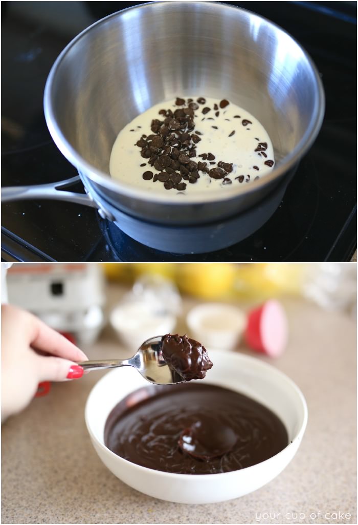 How to make whipped chocolate ganache frosting