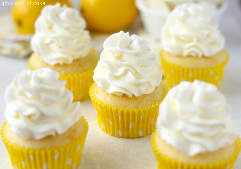 Lemon White Chocolate Cupcakes
