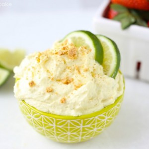 This Key Lime Pie Fruit Dip is crazy easy to make and WOW does it pack a punch of lime flavor!