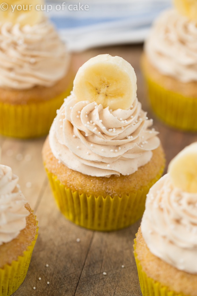 Banana Snickerdoodle Cupcakes, these are so good! 