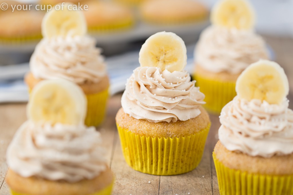 Banana Snickerdoodle Cupcakes, these are so good! 