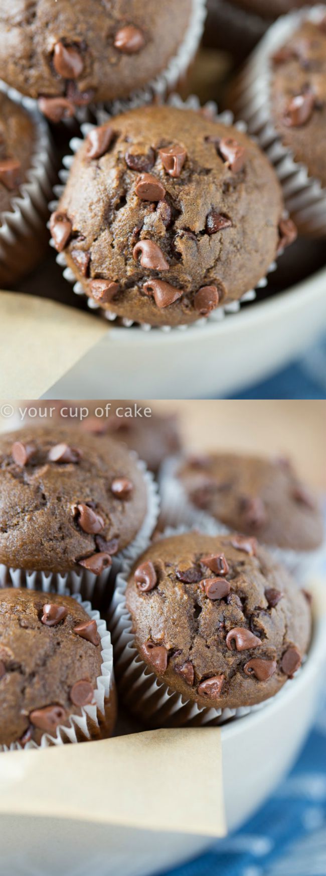 Low Fat Chocolate Mini Muffins that are dairy free! 