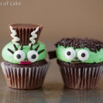 Mr. and Mrs. Frankenstein Mini Cupcakes