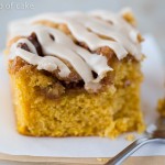 Pumpkin Cinnamon Roll Cake with Maple Glaze