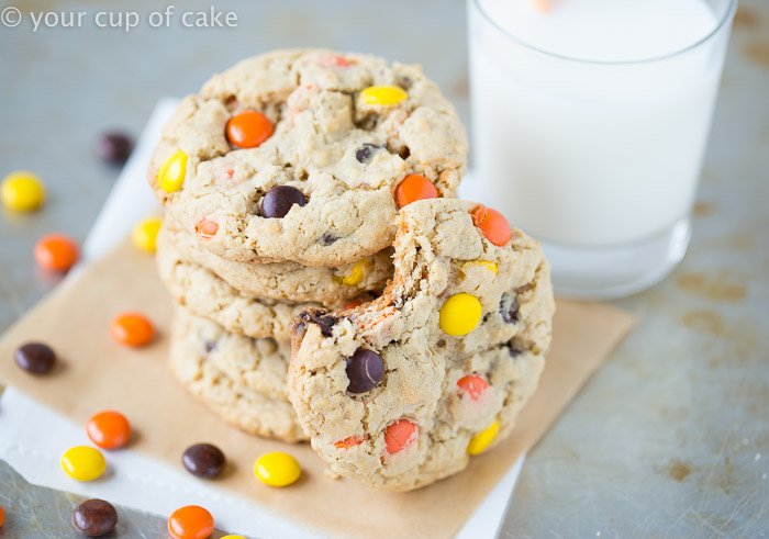 Reese's Pieces Cookies that are chewy so perfect!