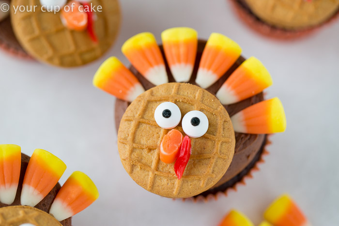 Chocolate Turkey Cupcakes - Your Cup of Cake