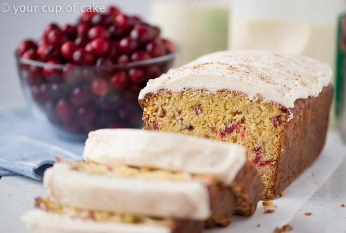 Cranberry Eggnog Bread