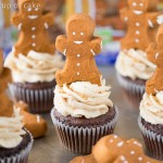 Gingerbread Hot Chocolate Cupcakes