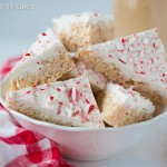 Peppermint Bark Rice Krispie Treats