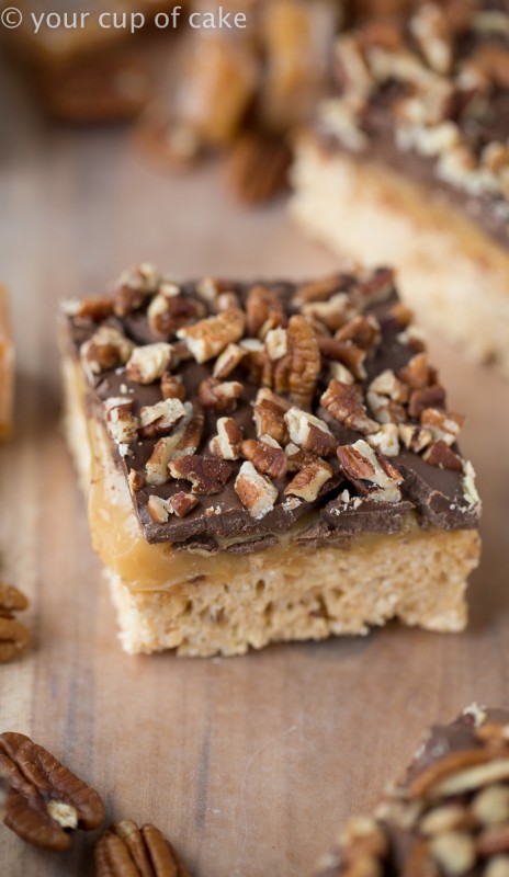 Turtle Rice Cake Turtle Rice Krispie Treats - Your Cup of Cake