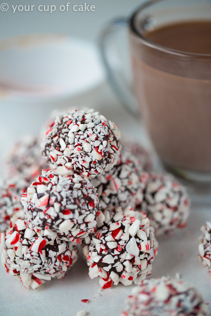 Hot Chocolate Truffles, drop one into a cup of hot milk and stir for perfect Hot Cocoa! Yum!