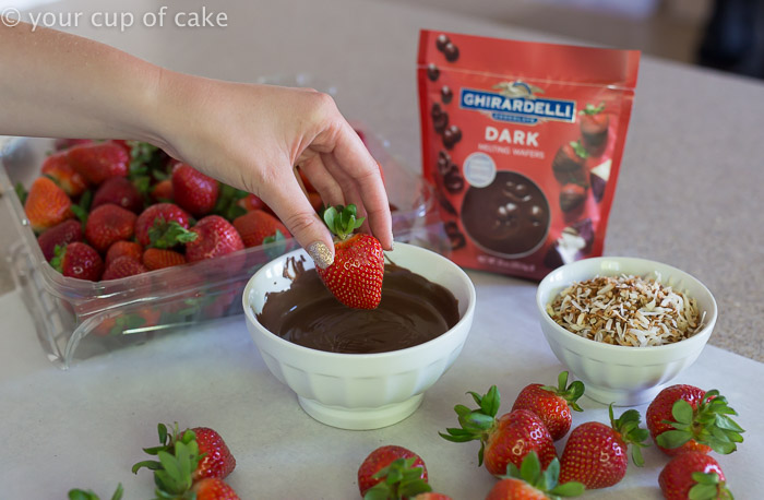 How to dip strawberries in chocolate