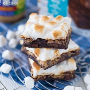 Peanut Butter S'more Brownies, this recipe is awesome! And SO easy!