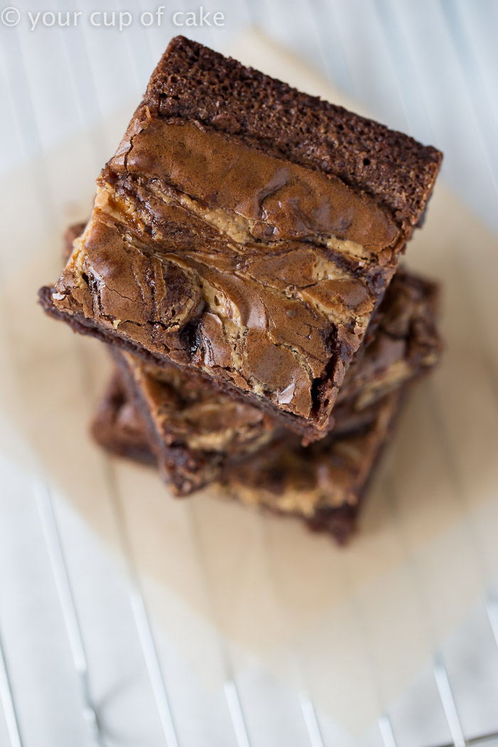 Peanut Butter and Jelly Brownies, so fun and easy to do with a brownie mix! 