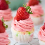 Strawberry Confetti Cupcakes