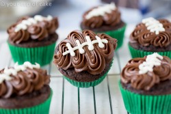 Easy Football Cupcakes (with video) - Your Cup of Cake