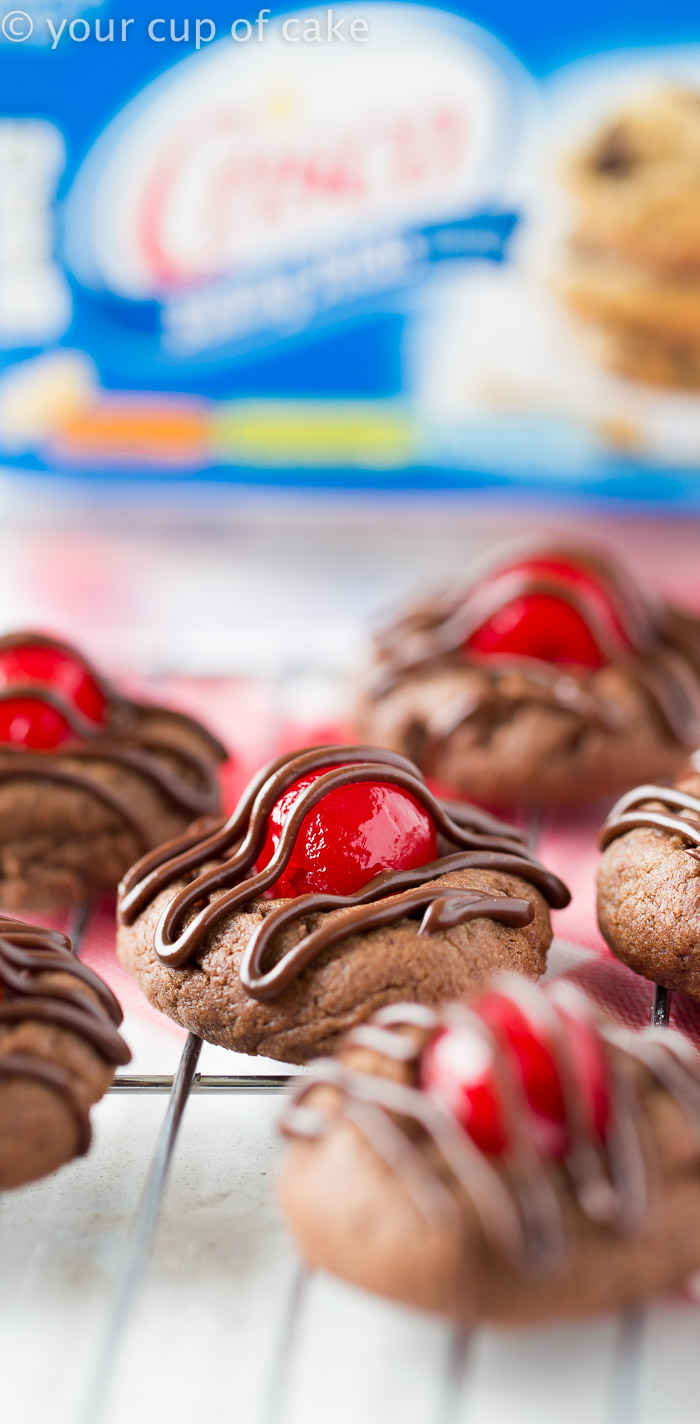 Chocolate Covered Cherry Cookies for Valentine's Day! 