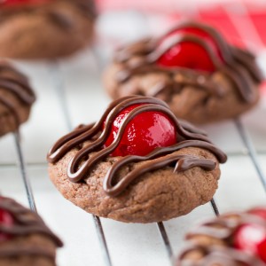 Chocolate Covered Cherry Cookies for Valentine's Day!