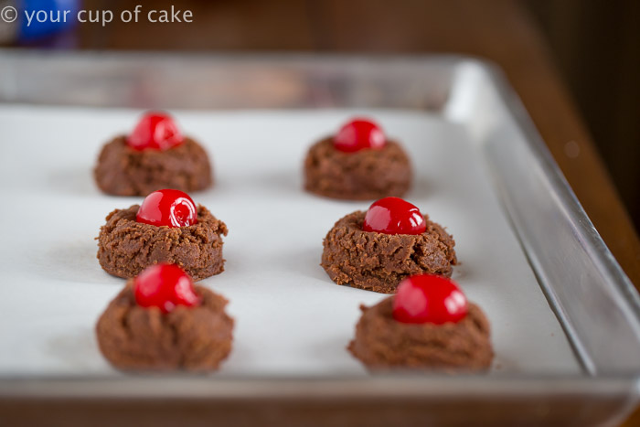 Chocolate Covered Cherry Cookies for Valentine's Day! 