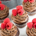 Raspberry Thin Mint Cupcakes