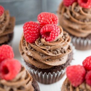 Raspberry Thin Mint Cupcakes, the dreamiest flavor combo you never knew you needed!