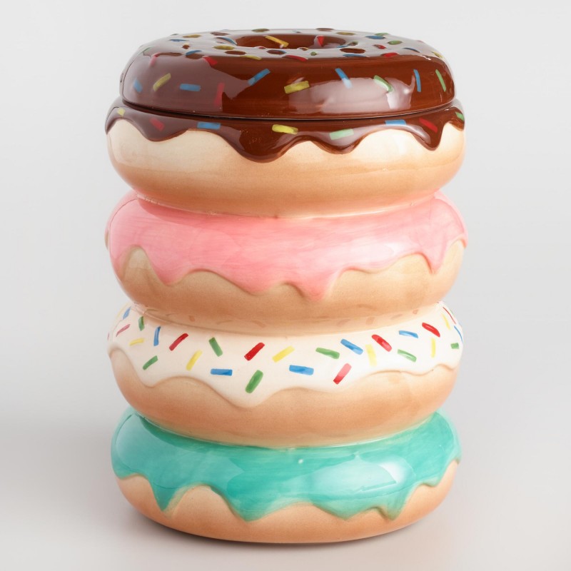 world market donut cookie jar