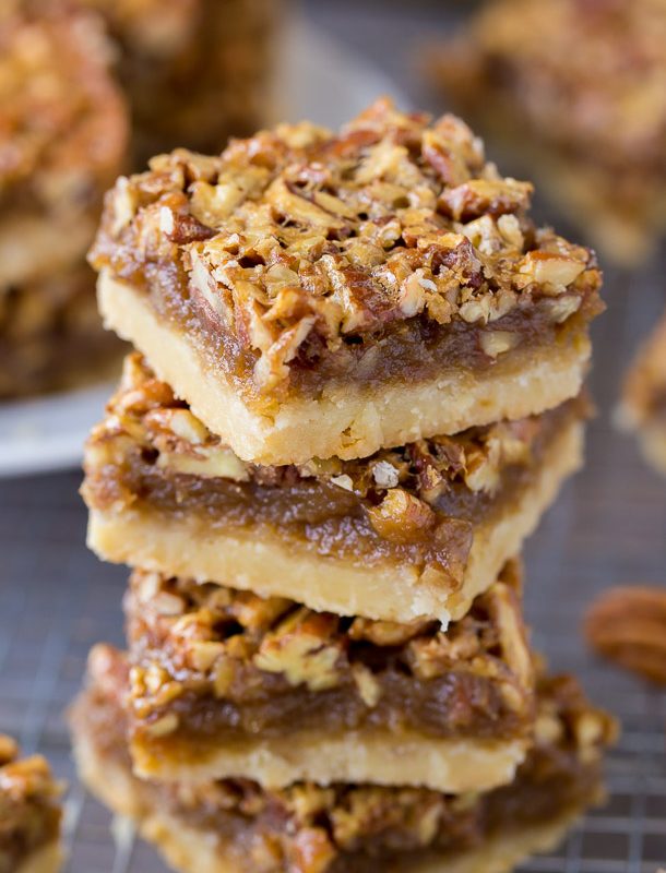 Better than your Mama's Pecan Pie Bars The best Pecan Pie Bars