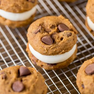 Pumpkin Cream Cheese Sandwich Cookies are the best pumpkin treat to make this fall