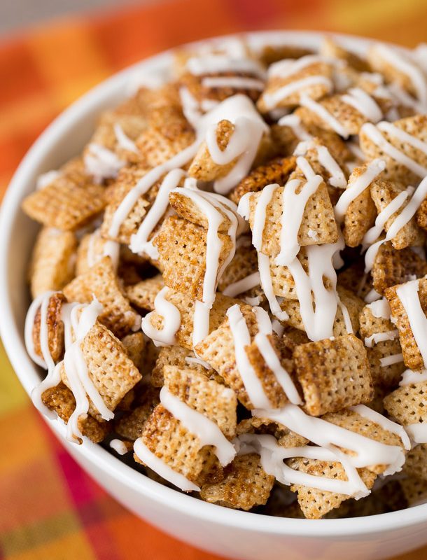 Gingerbread Chex Mix for Christmas parties and easy gifts!