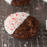 Peppermint Bark Fudge Cookies