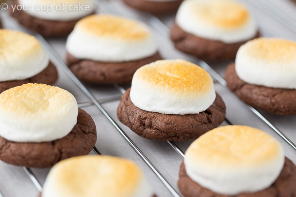 Chocolate Marshmallow Cookies (With Cake Mix!) - Dancing Through the Rain