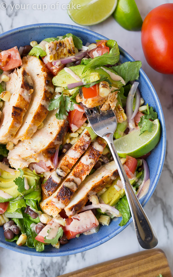 Chipotle Southwest Chicken Salad recipe