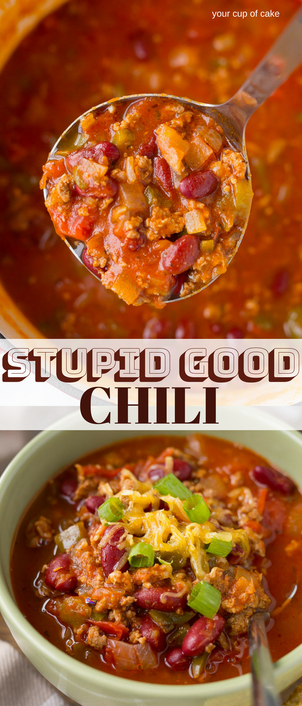 This recipe is so good it's Stupid Good Chili! My kids LOVE this