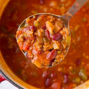 Stupid Good Chili is super easy to make for dinner