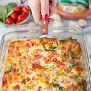 OBSESSED with this recipe! Easy Sausage Breakfast Casserole