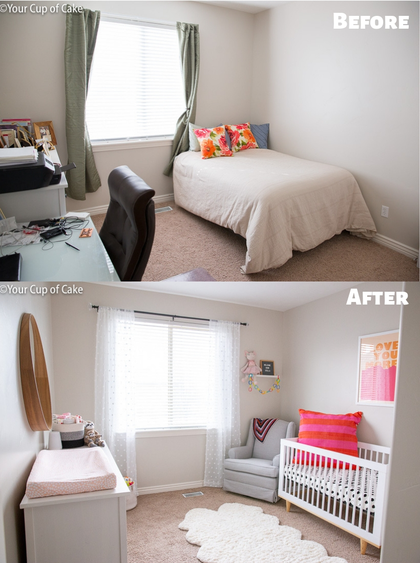 Nursery Makeover On a Budget! Before and After Photo